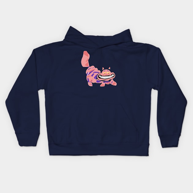 Cheshire Cat Alice In Wonderland Kids Hoodie by pamh23